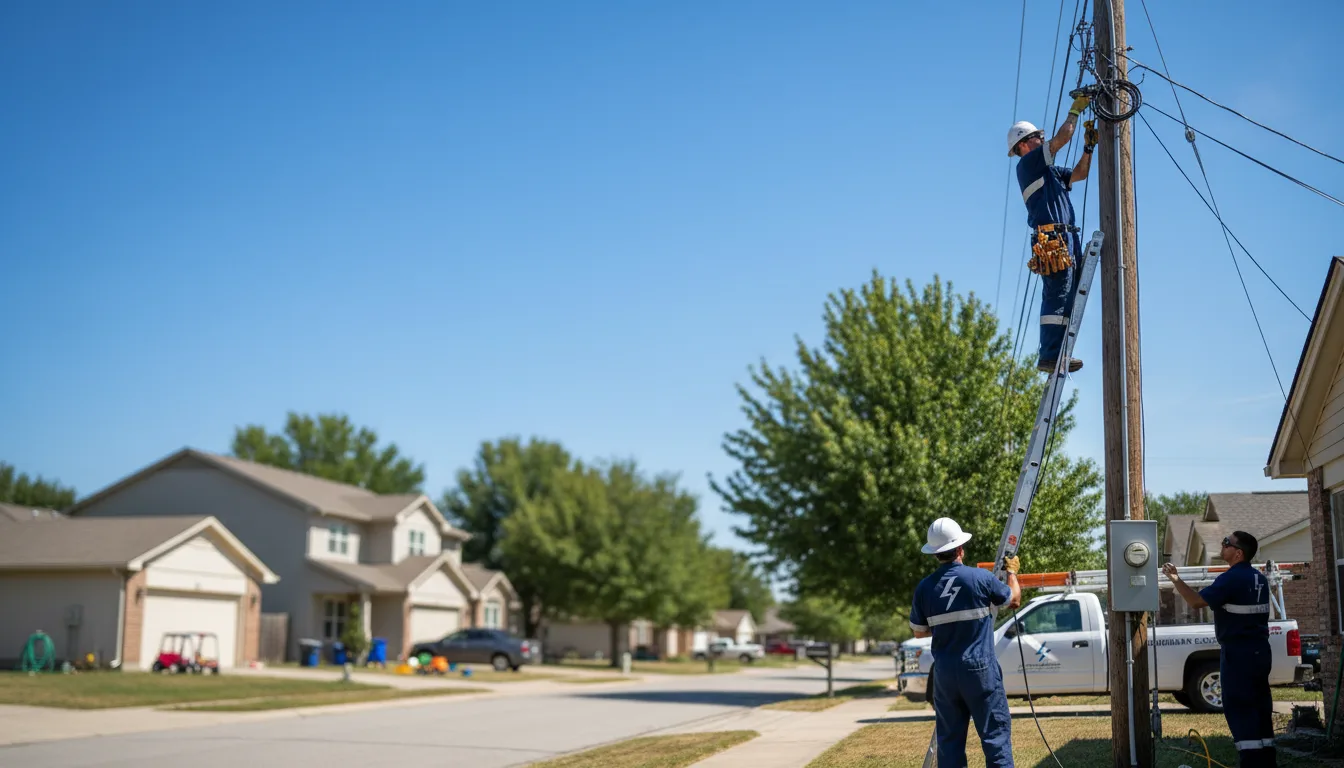 Residential electrician providing installation services in Mount Pleasant Mills, PA
